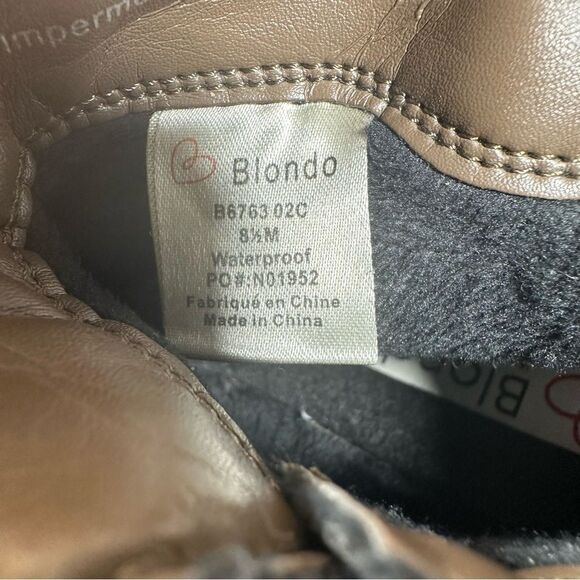 Blondo Taupe Suede Ankle Boots Women’s Size 8.5 - Picture 6 of 7